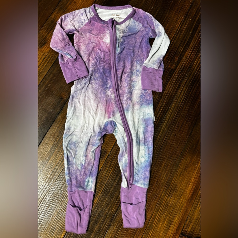 Little Sleepies Purple Watercolor